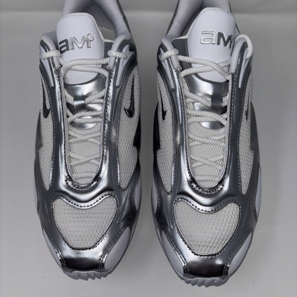 Nike Air Max Muse White Metallic Silver Sneaker FV1920-100 Women's Size 10 - Picture 5 of 11